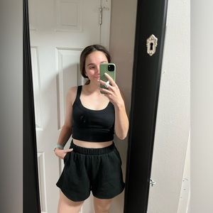 Aerie Black Sweat Shorts!
